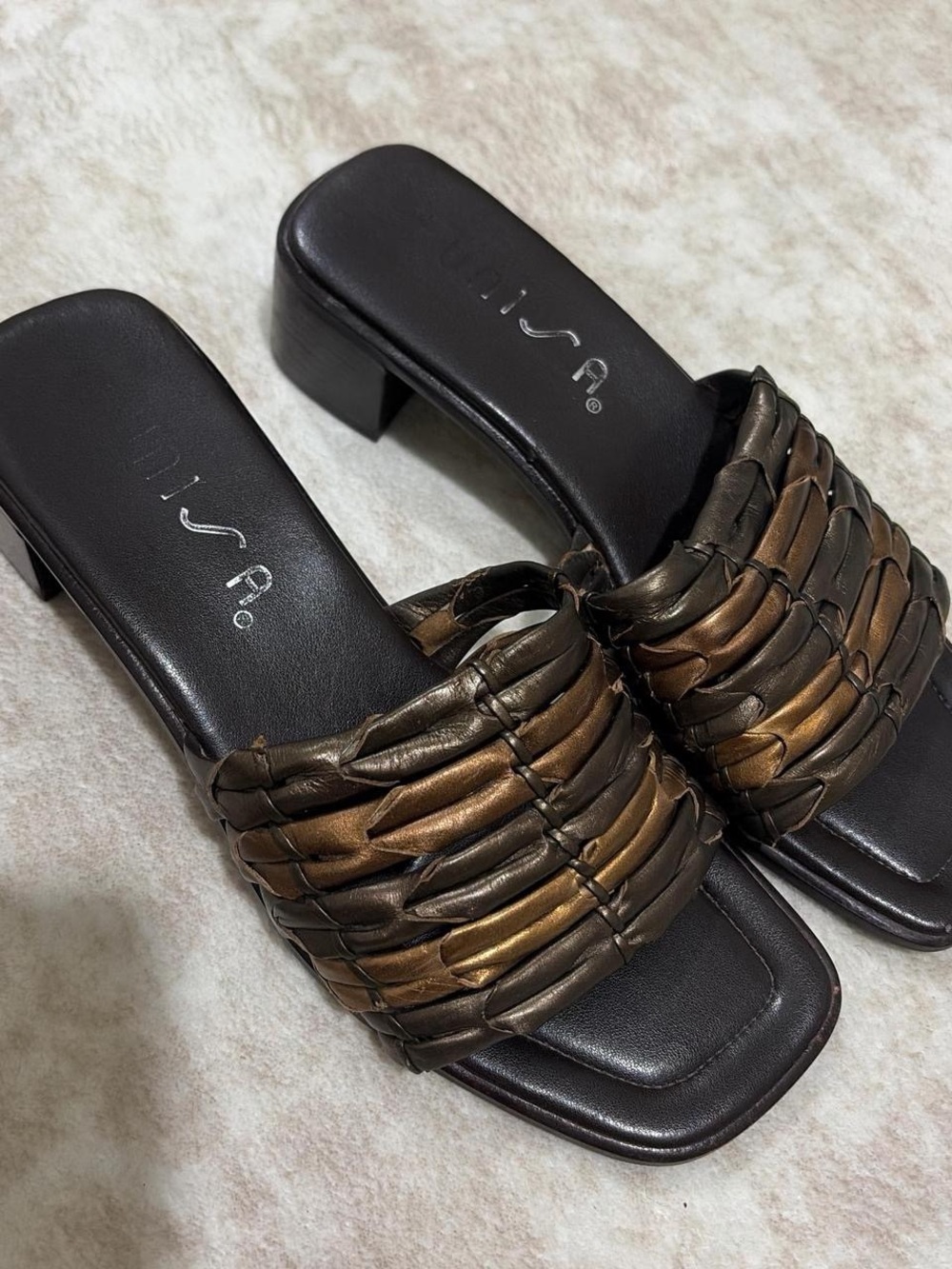 Brown Slide Heels